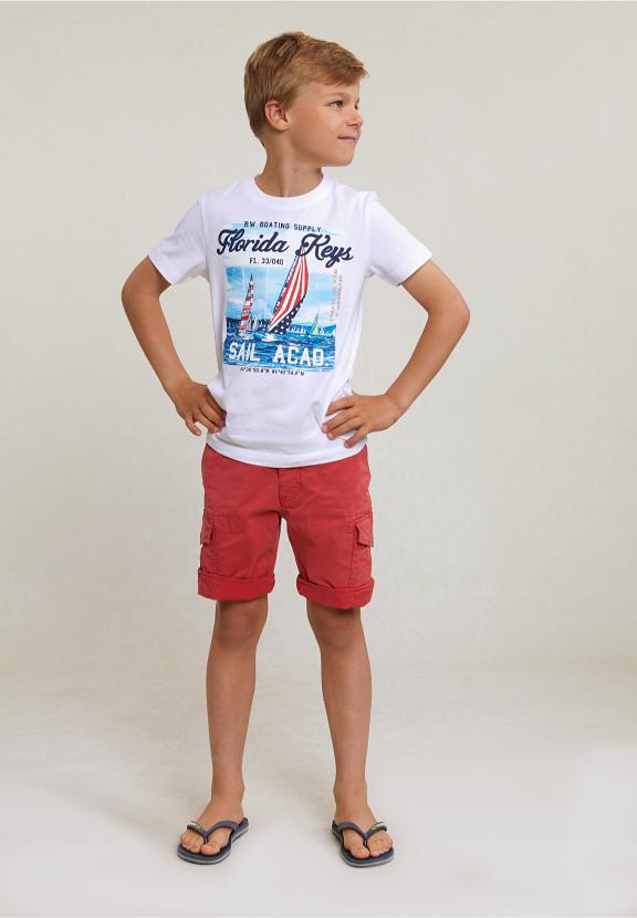 Normal Fit Basic T-Shirt Short Sleeves White - Blanc