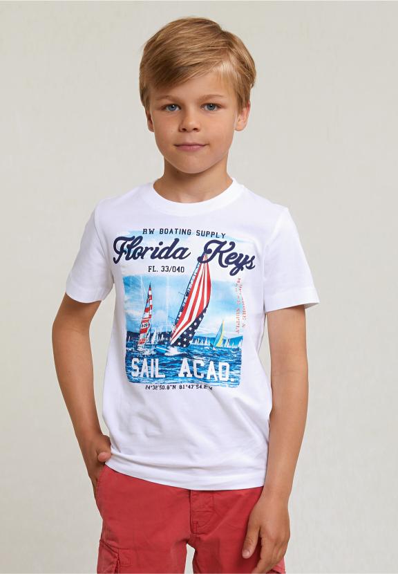 Normal Fit Basic T-Shirt Short Sleeves White - Blanc