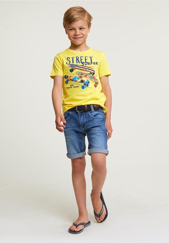 Normal Fit Basic T-Shirt Short Sleeves Lemonade - Jaune
