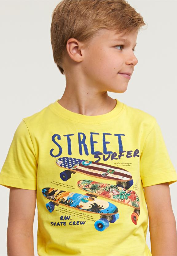 Normal Fit Basic T-Shirt Short Sleeves Lemonade - Jaune