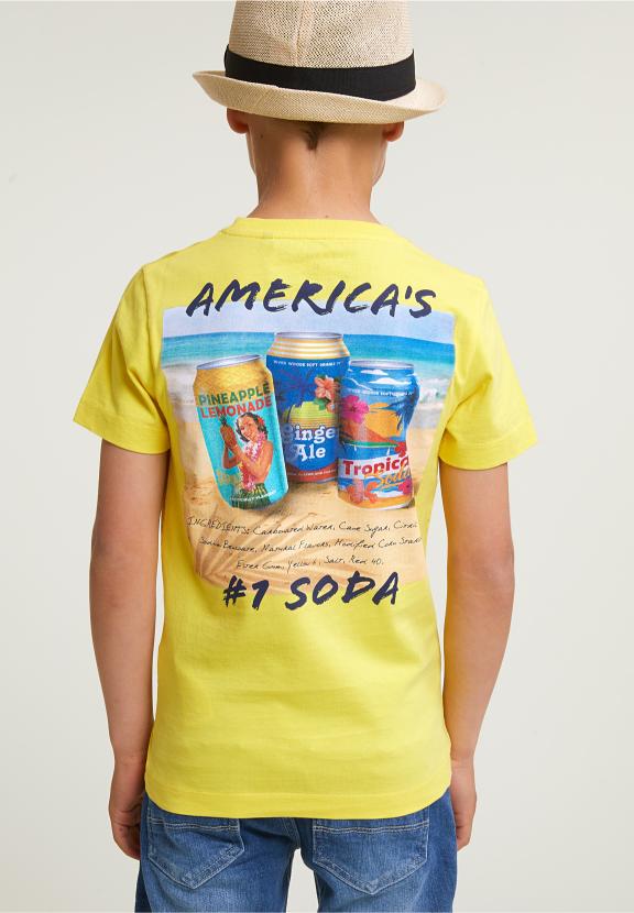 Normal Fit Basic T-Shirt Short Sleeves Lemonade - Geel