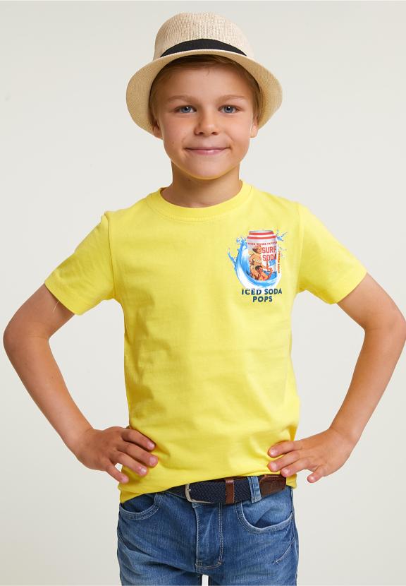 Normal Fit Basic T-Shirt Short Sleeves Lemonade - Geel