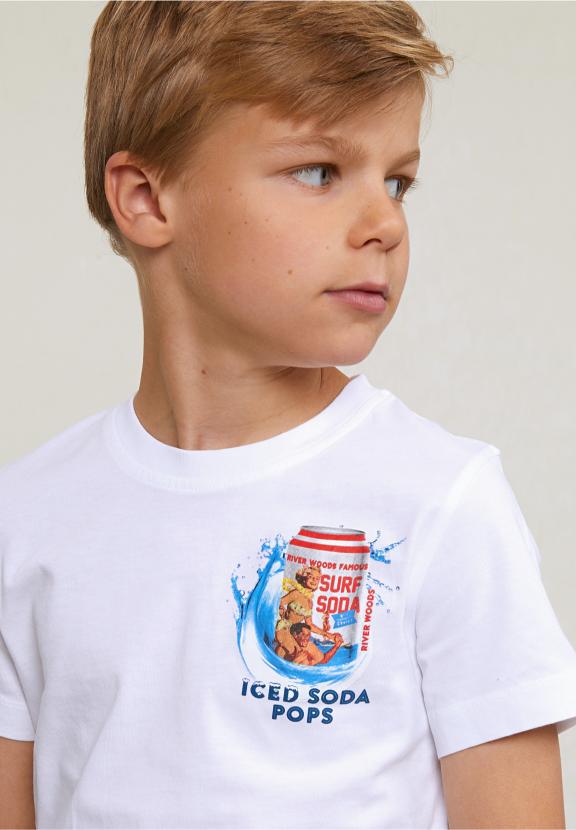 Normal Fit Basic T-Shirt Short Sleeves White - Blanc