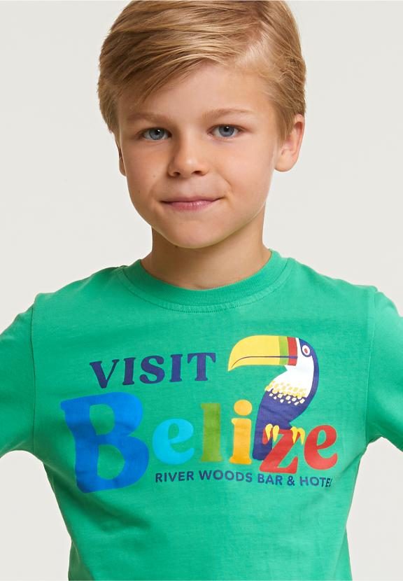 Normal Fit Basic T-Shirt Short Sleeves Apple - Vert