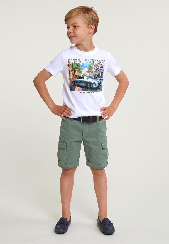 Normal Fit Basic T-Shirt Short Sleeves White - Blanc