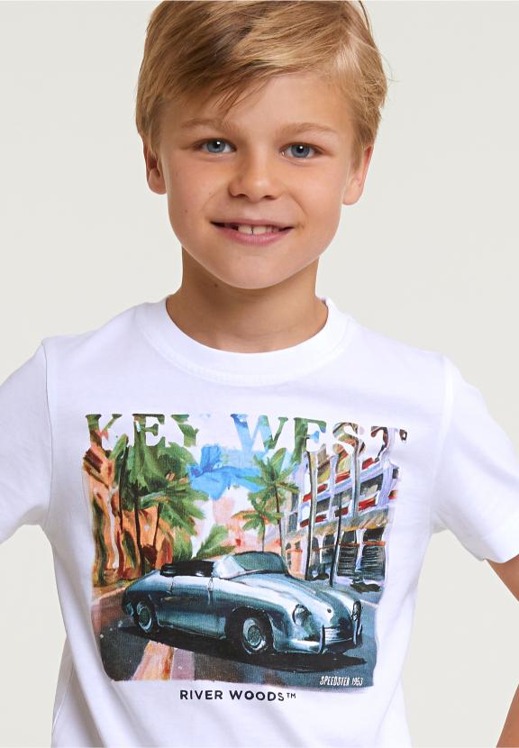 Normal Fit Basic T-Shirt Short Sleeves White - Blanc