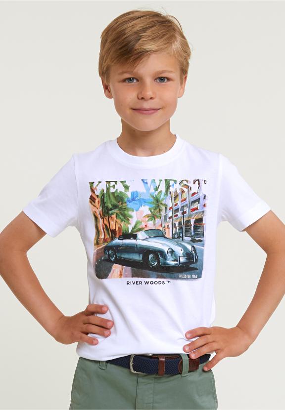 Normal Fit Basic T-Shirt Short Sleeves White - Blanc