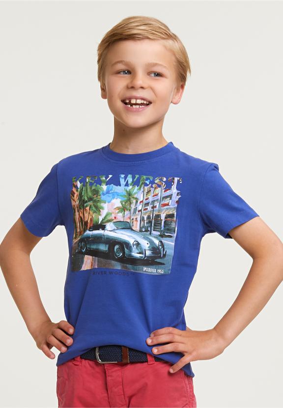 Normal Fit Basic T-Shirt Short Sleeves Yale Blue - Blauw