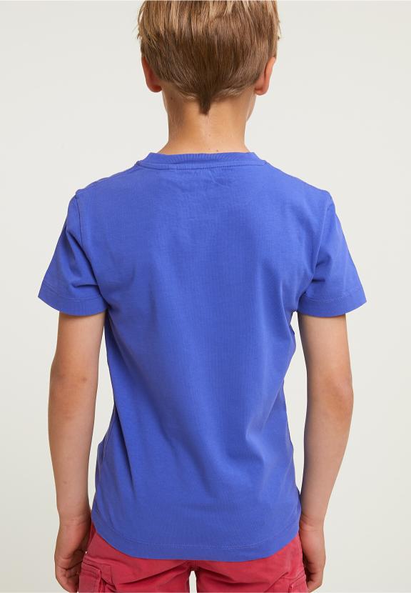 Normal Fit Basic T-Shirt Short Sleeves Reef Blue - Blauw