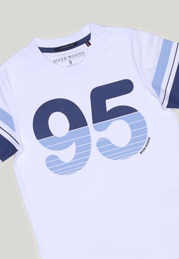 Custom Fit Fantasy T-Shirt Blue/White - Blanc