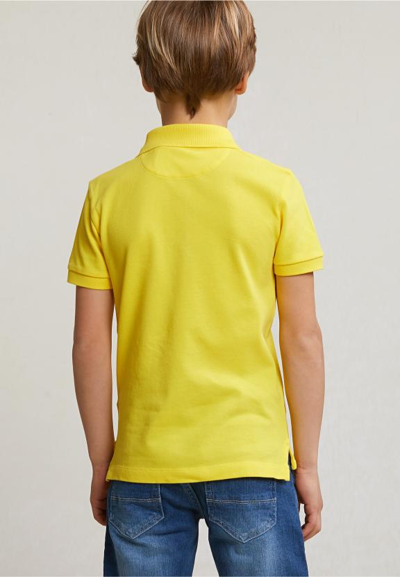 Custom Fit Cotton Basic Stretch Polo Lemonade - Jaune