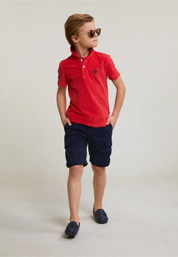 Custom Fit Sponge Polo Pomegranate - Rose