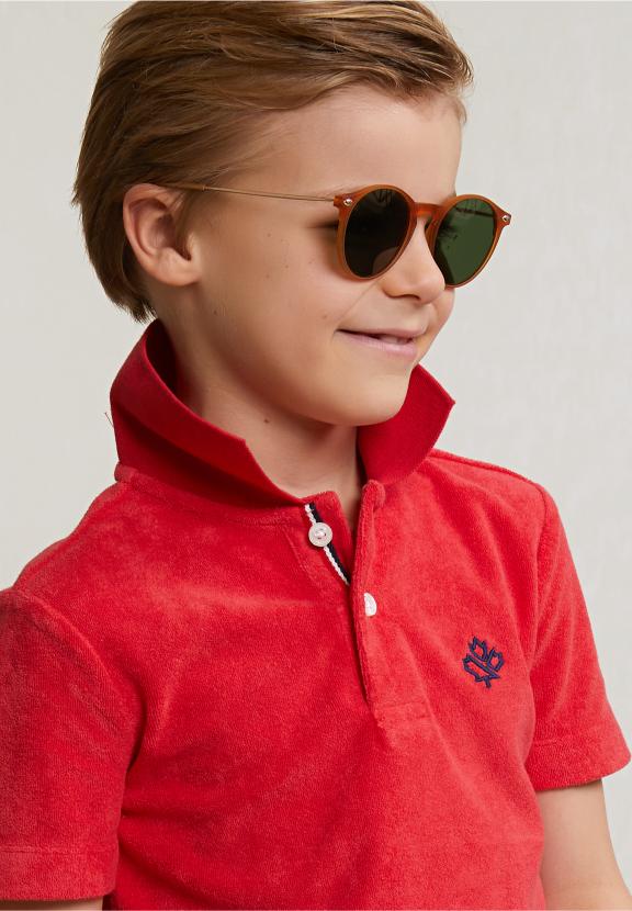 Custom Fit Sponge Polo Pomegranate - Rose