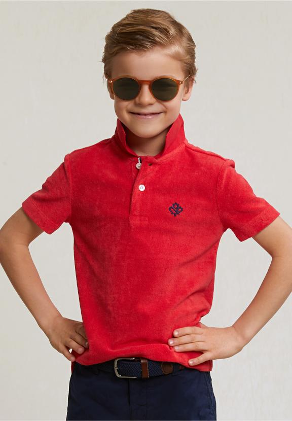 Custom Fit Sponge Polo Pomegranate - Rose