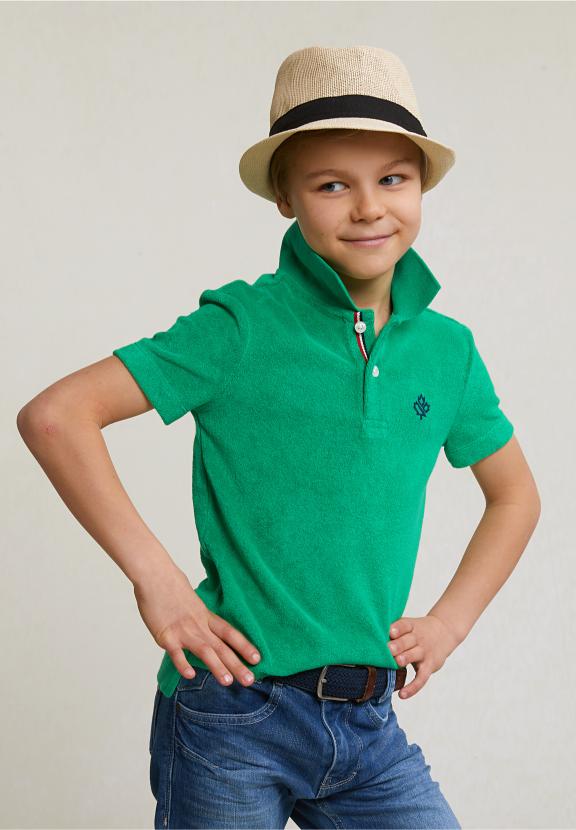 Custom Fit Sponge Polo Papaya - Vert