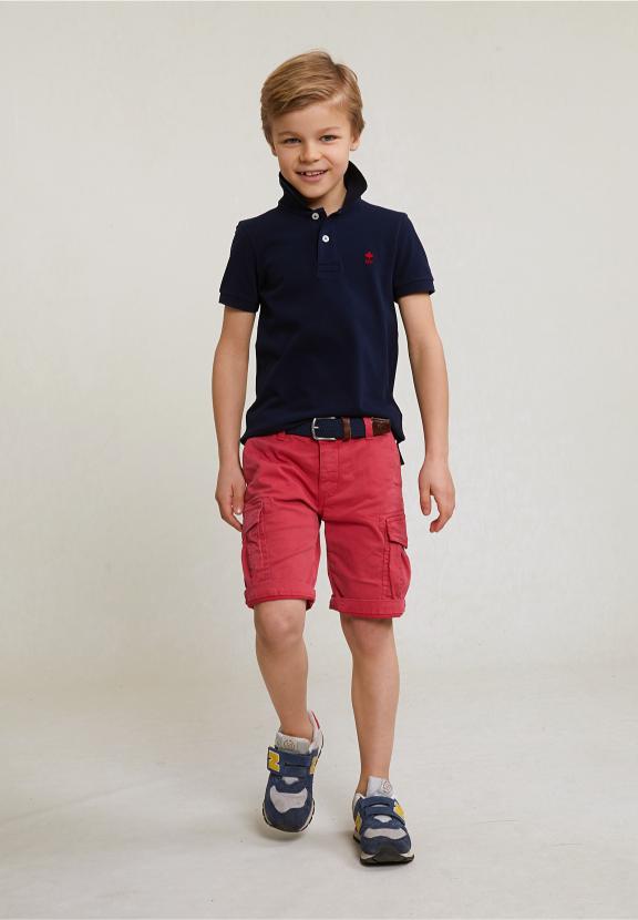 Cotton Cargo Short Stretch Bloody Mary - Rouge