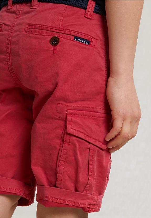 Cotton Cargo Short Stretch Bloody Mary - Rouge