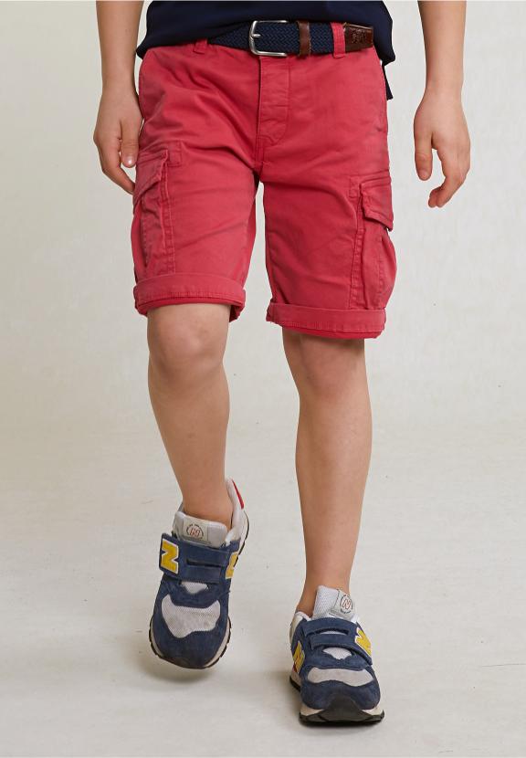 Cotton Cargo Short Stretch Bloody Mary - Rouge