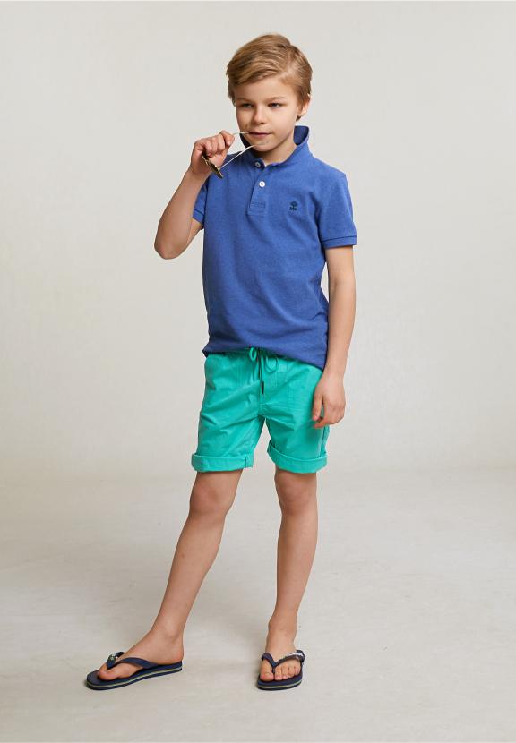 Cotton Short Drawstring Ginfizz - Vert