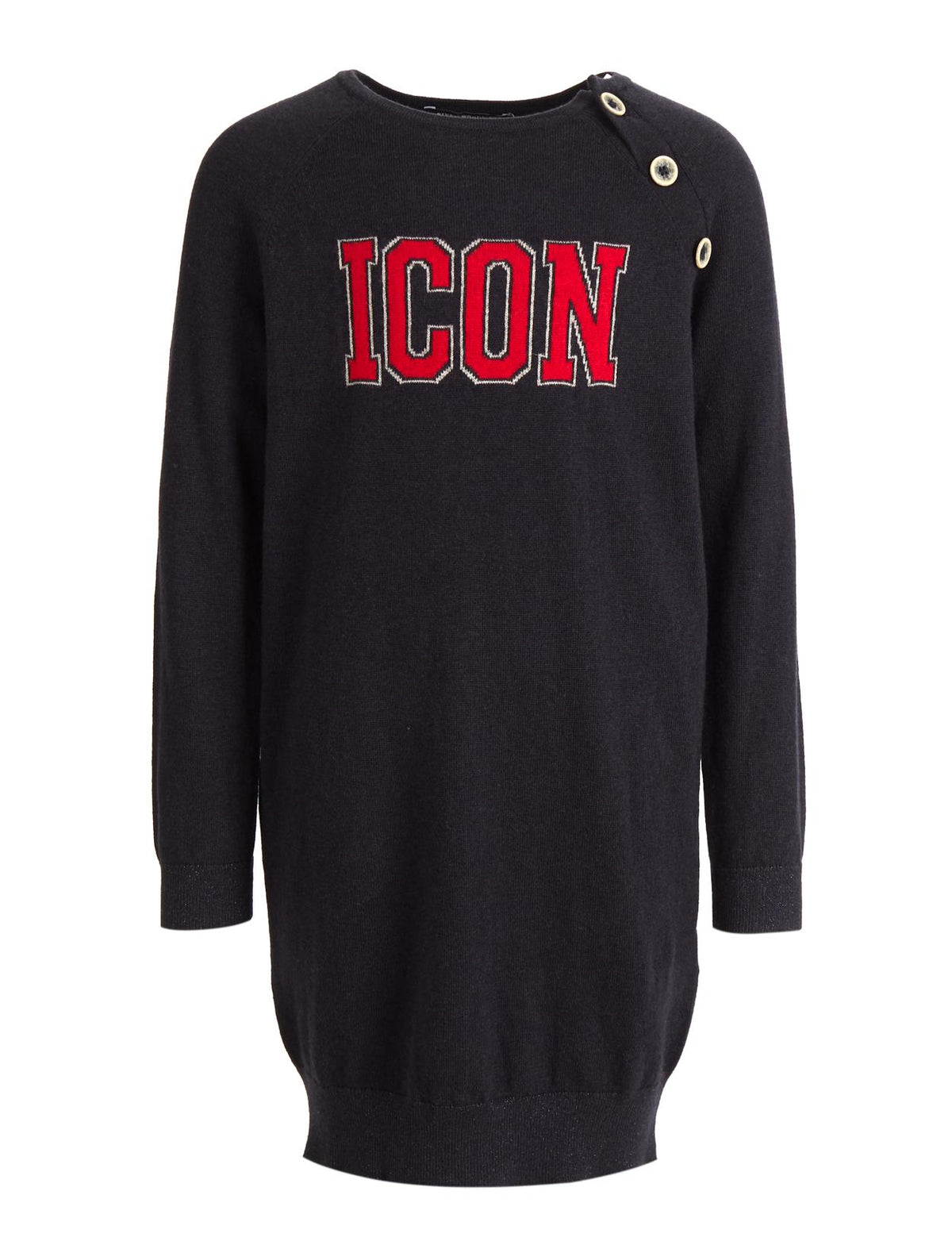 Loose Wool Dress In Blue - Blauw