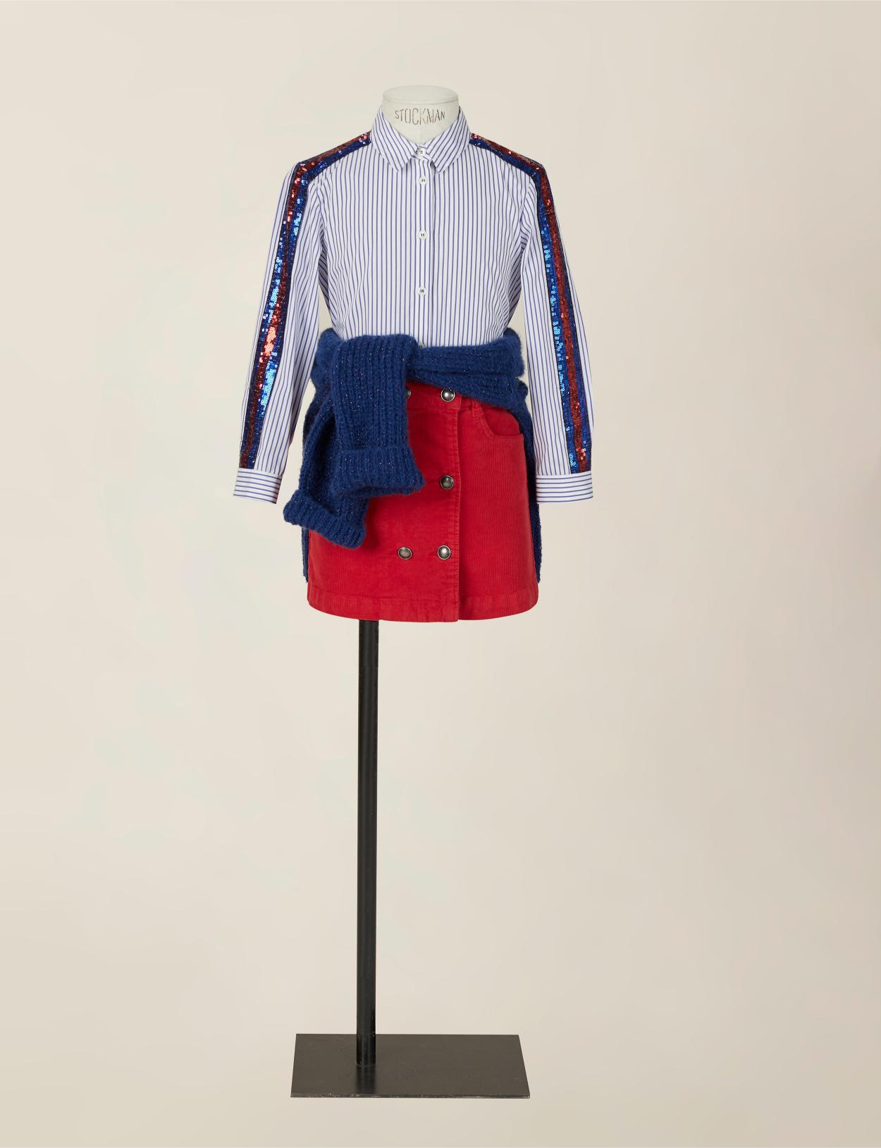 Classic Striped Shirt In Blue - Blauw
