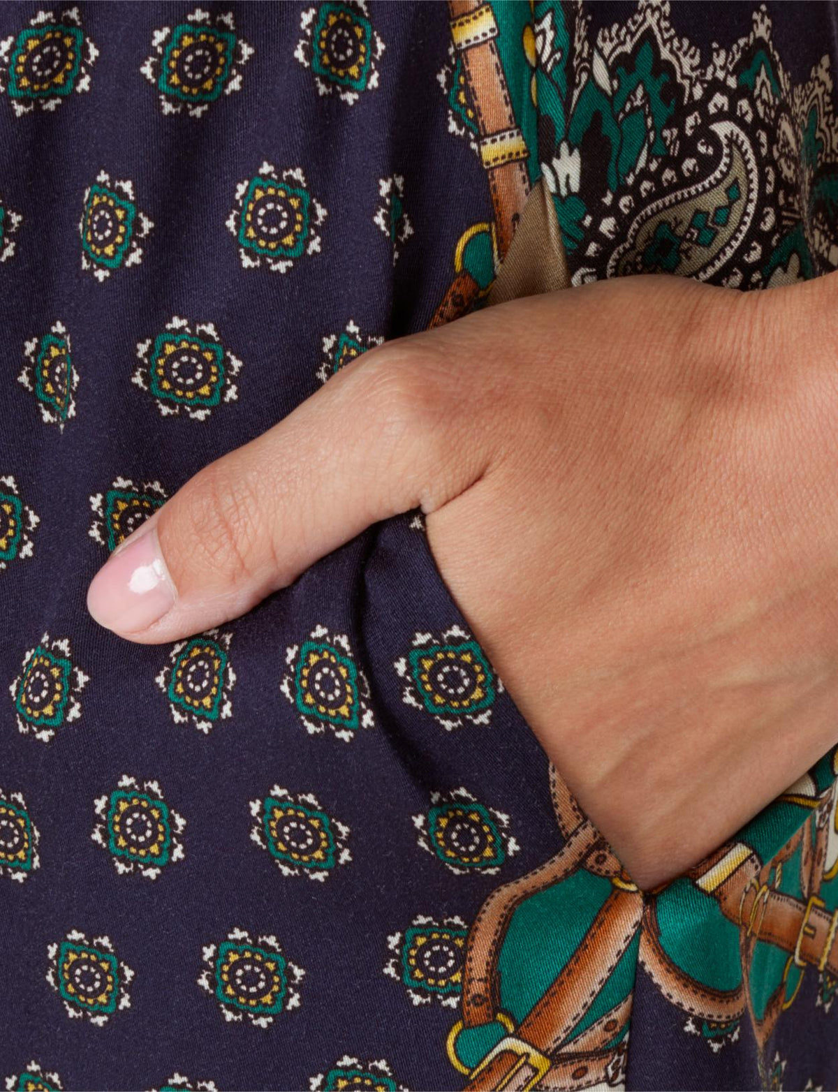 Long Viscose Dress In Blue - Blauw