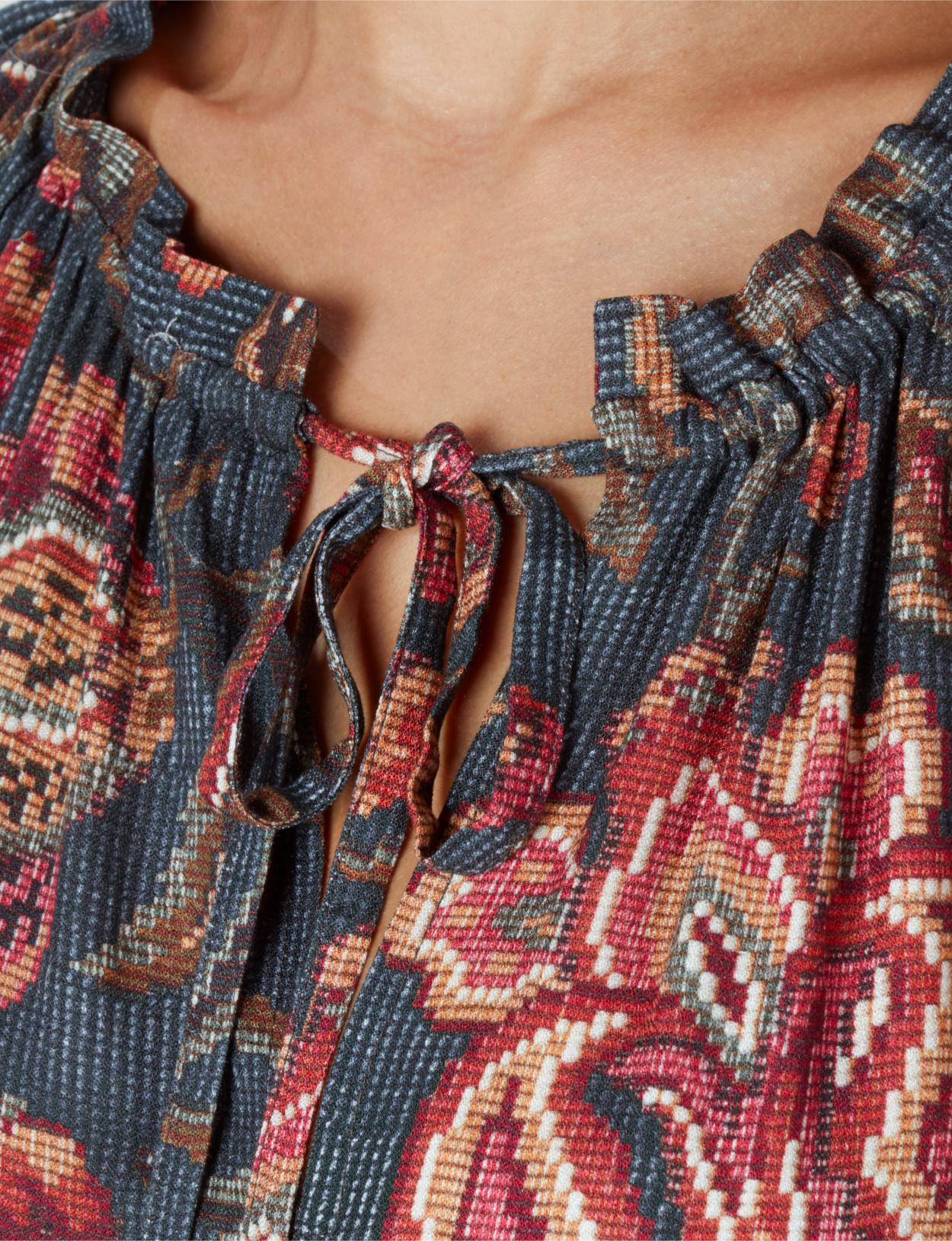 Loose Viscose Dress In Green - Groen