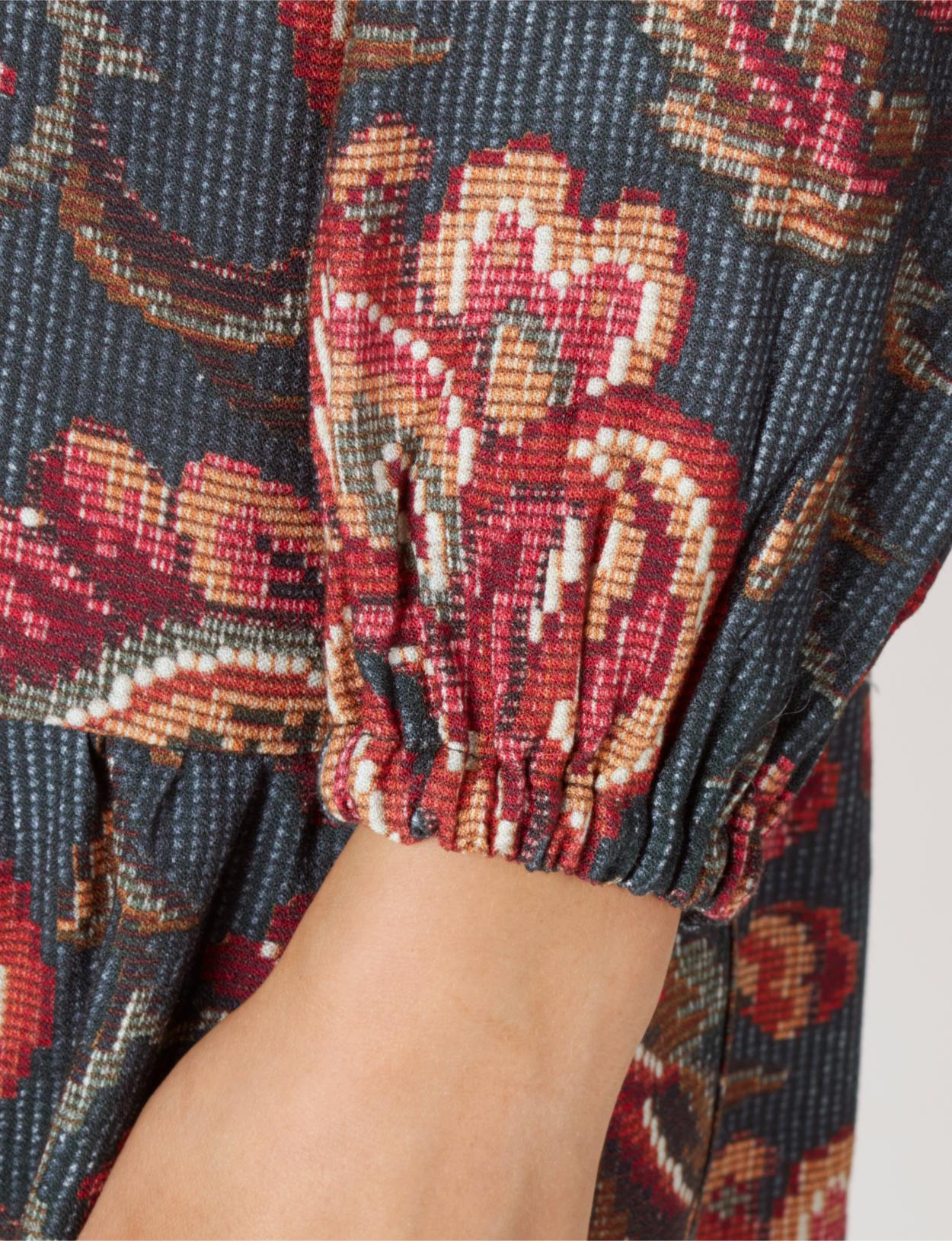 Loose Viscose Dress In Green - Groen