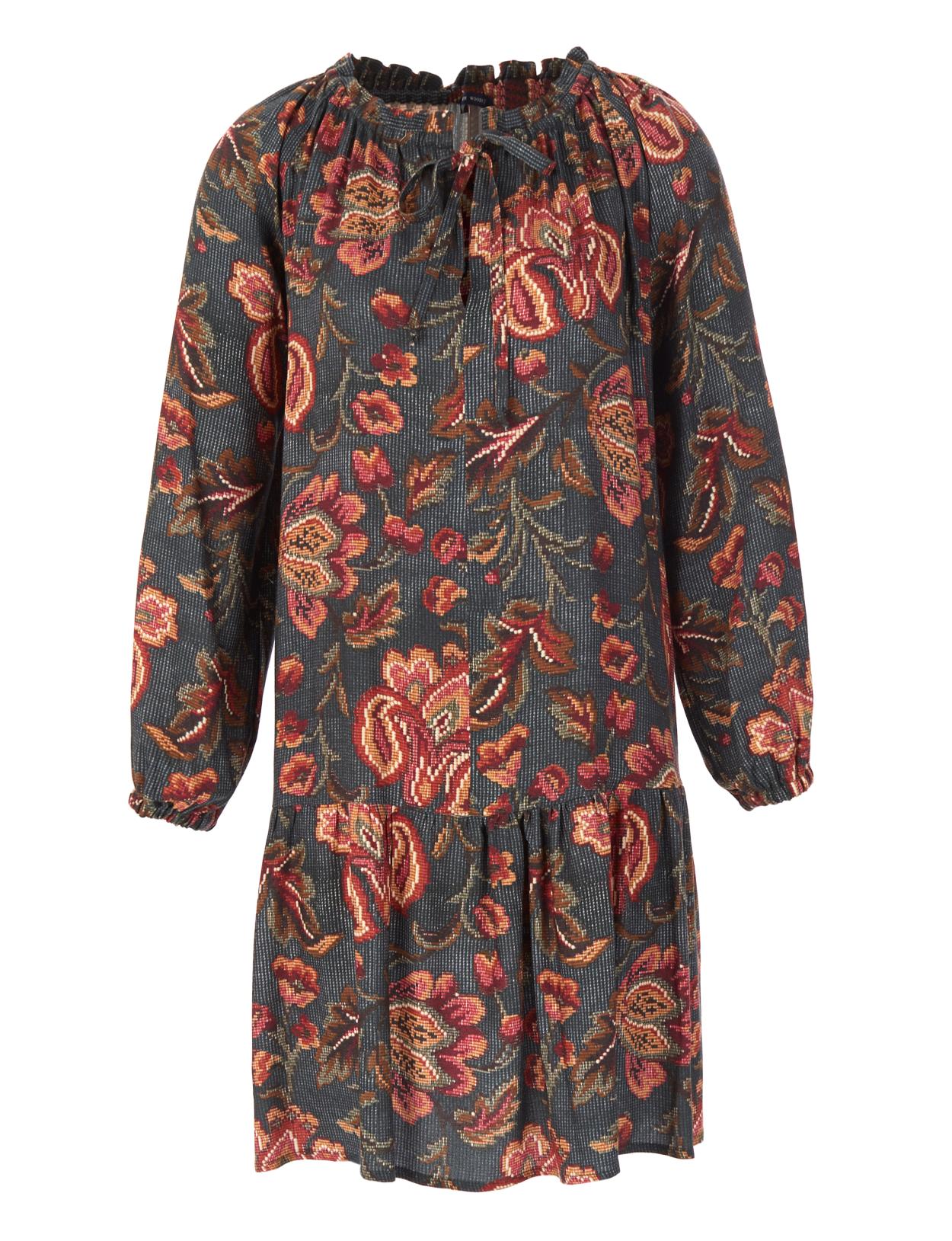 Loose Viscose Dress In Green - Groen