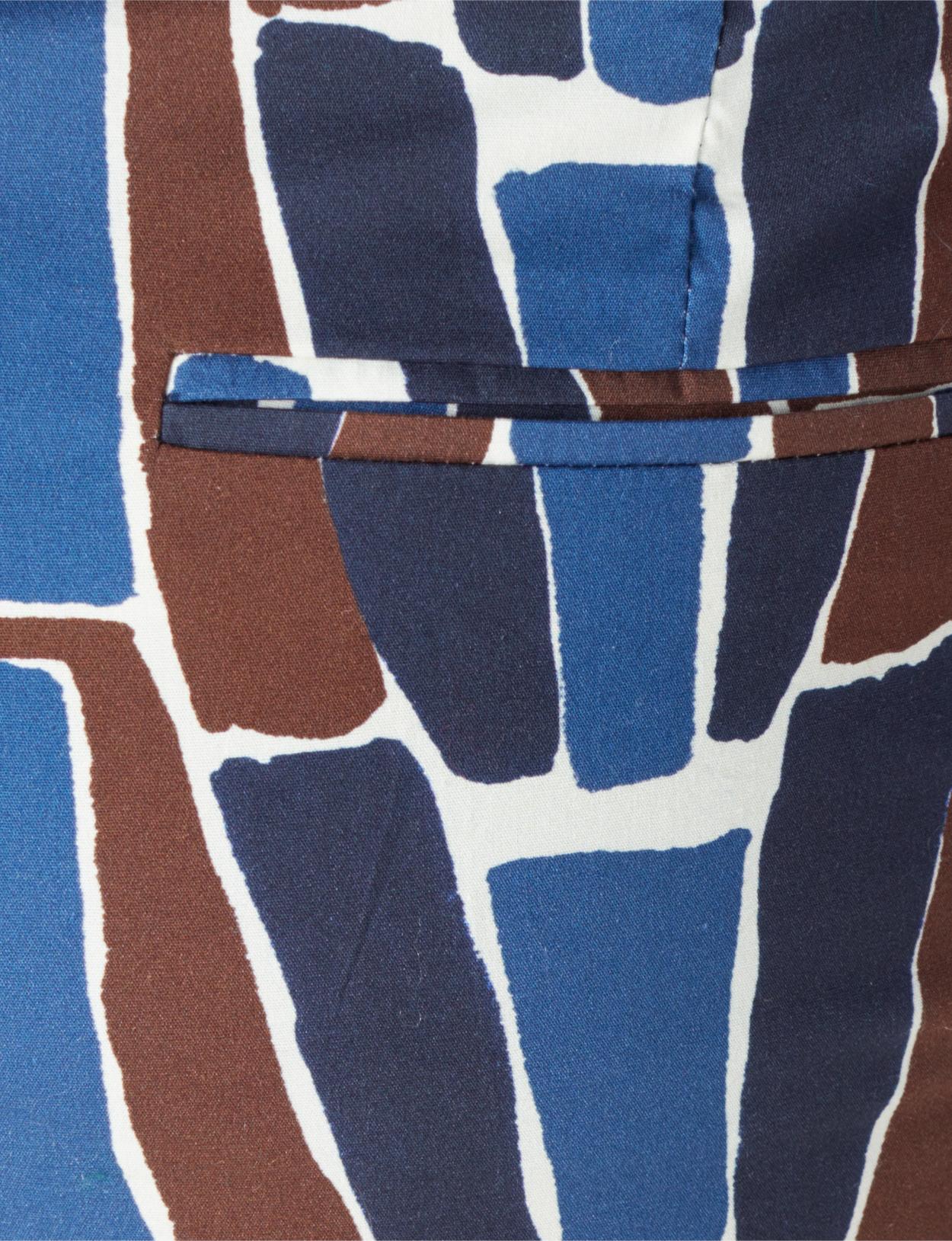 Cotton Chino Pants In Blue - Bleu