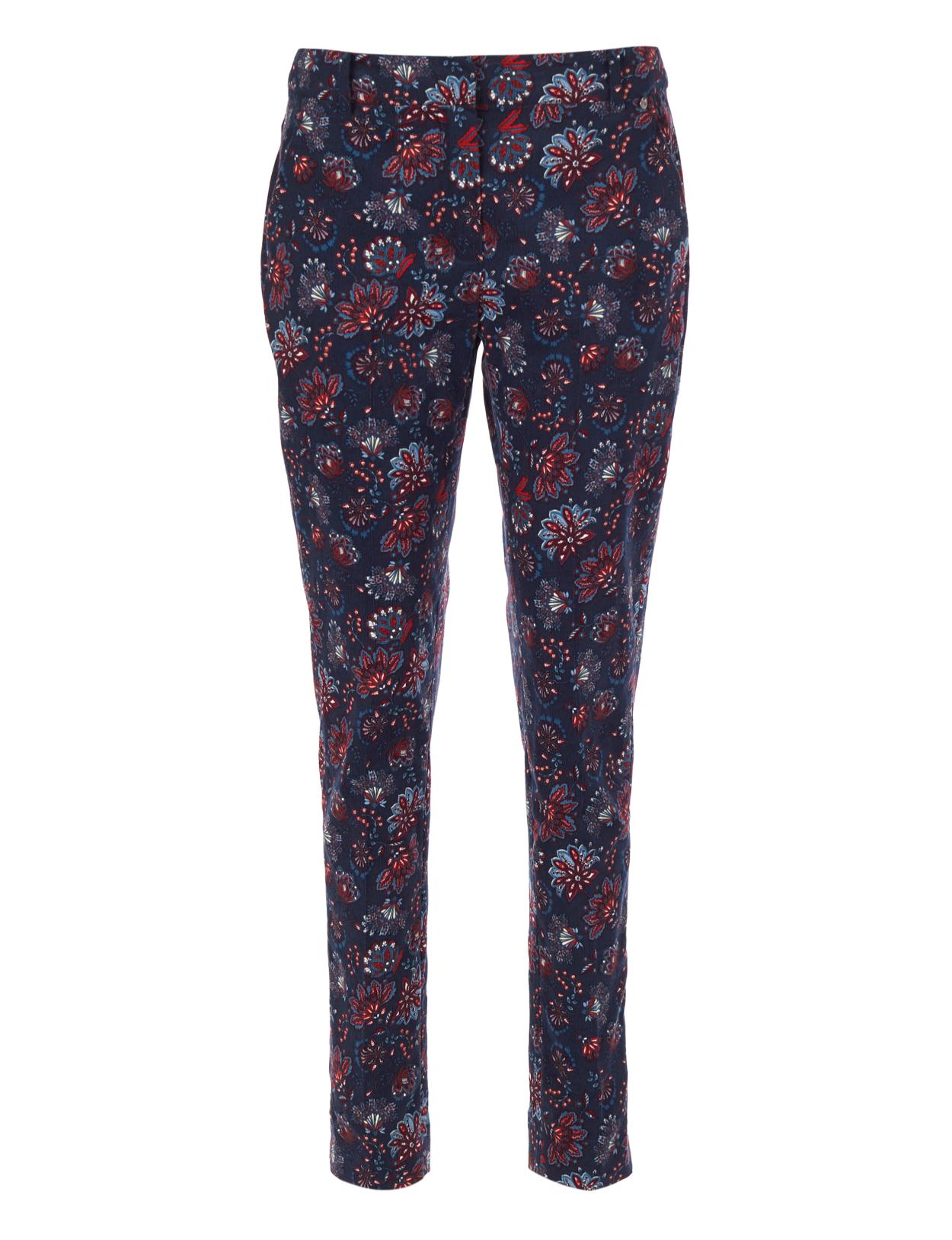Cotton Chino Pants In Blue - Blauw