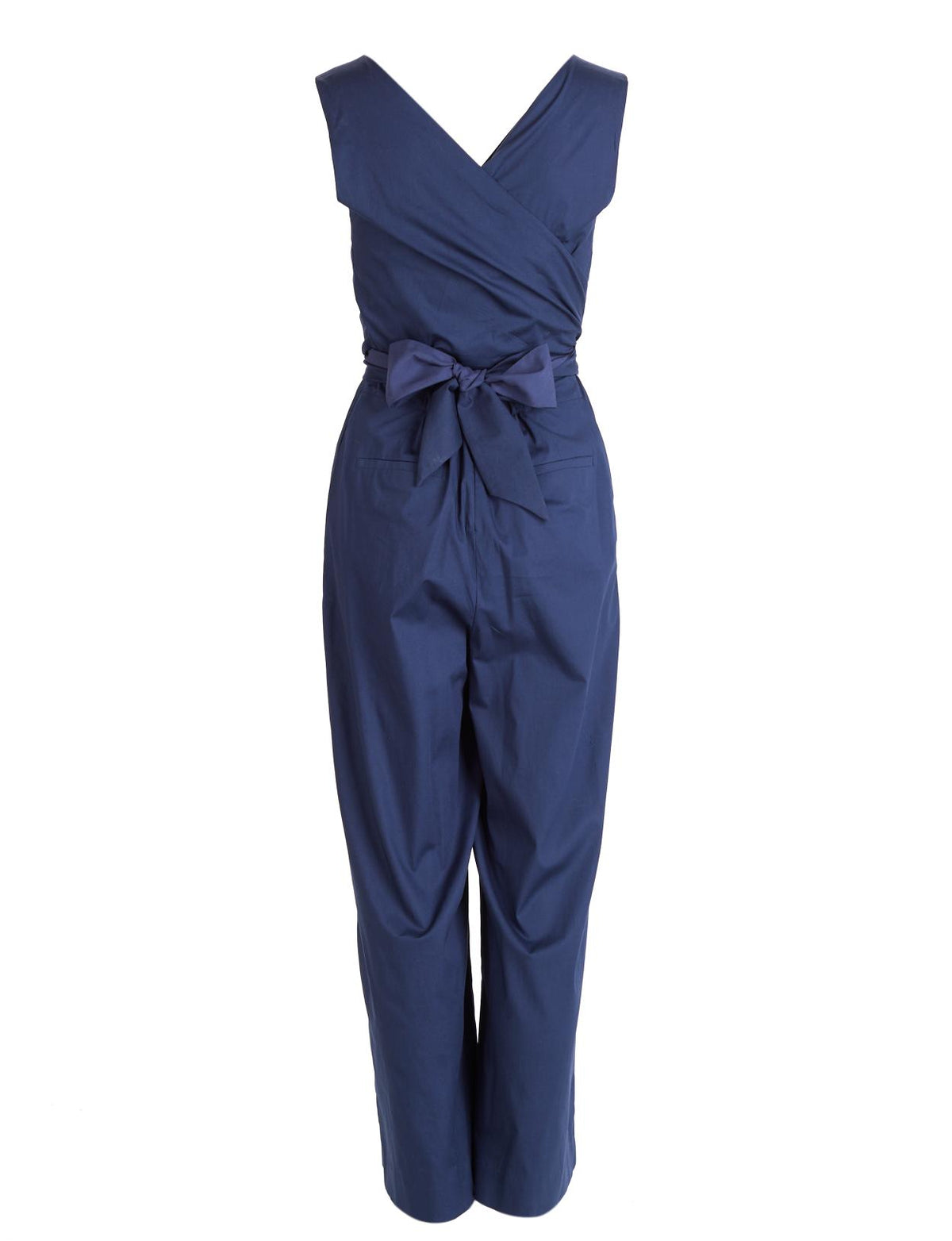 Cotton Jumpsuit In Blue - Blauw