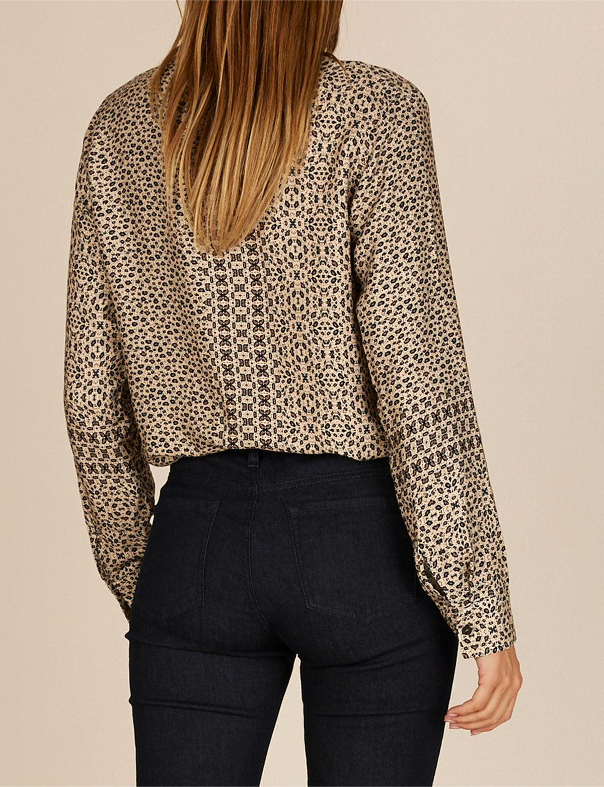 Long Viscose Shirt In Pink - Roze