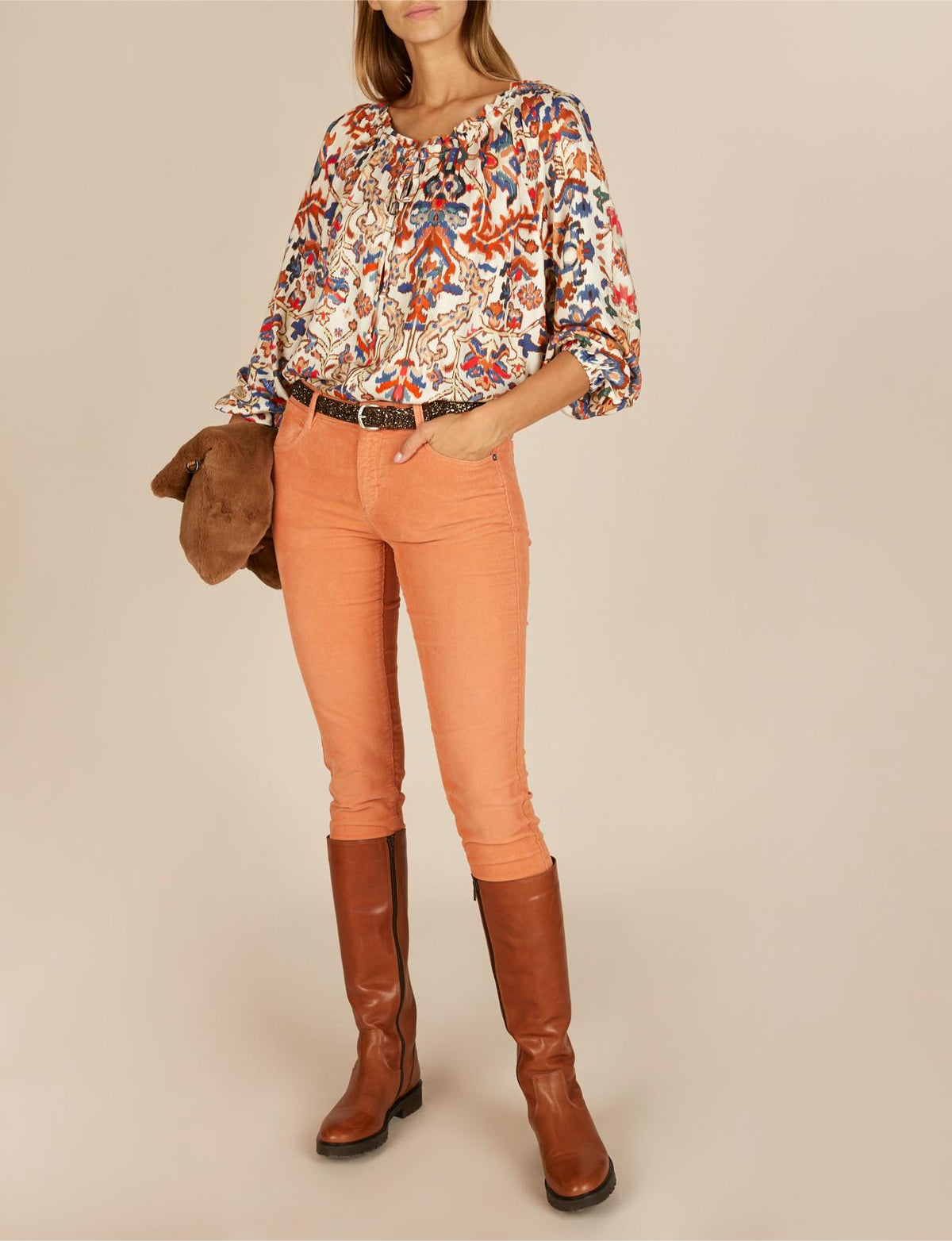 Popover Viscose Shirt In Multi - Meervoudig