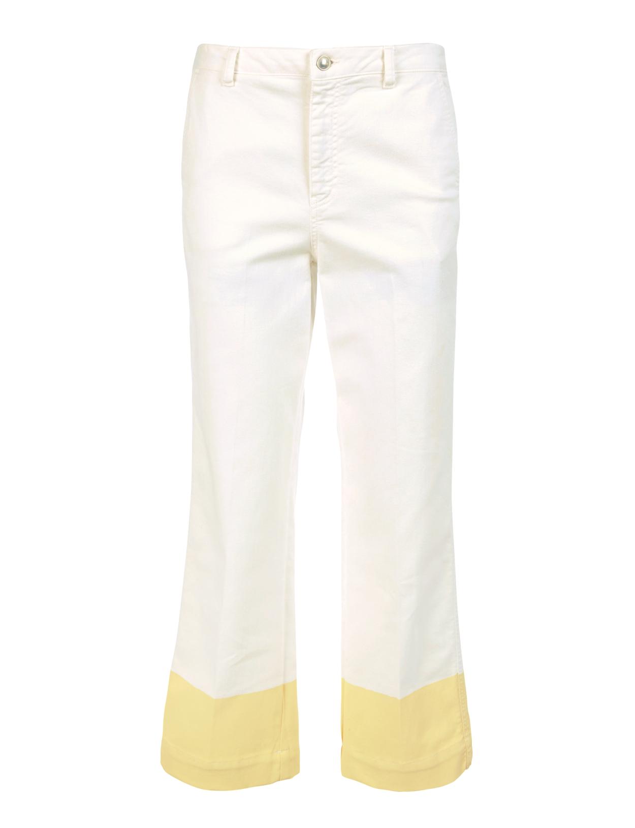 Wide Cotton Pants In White