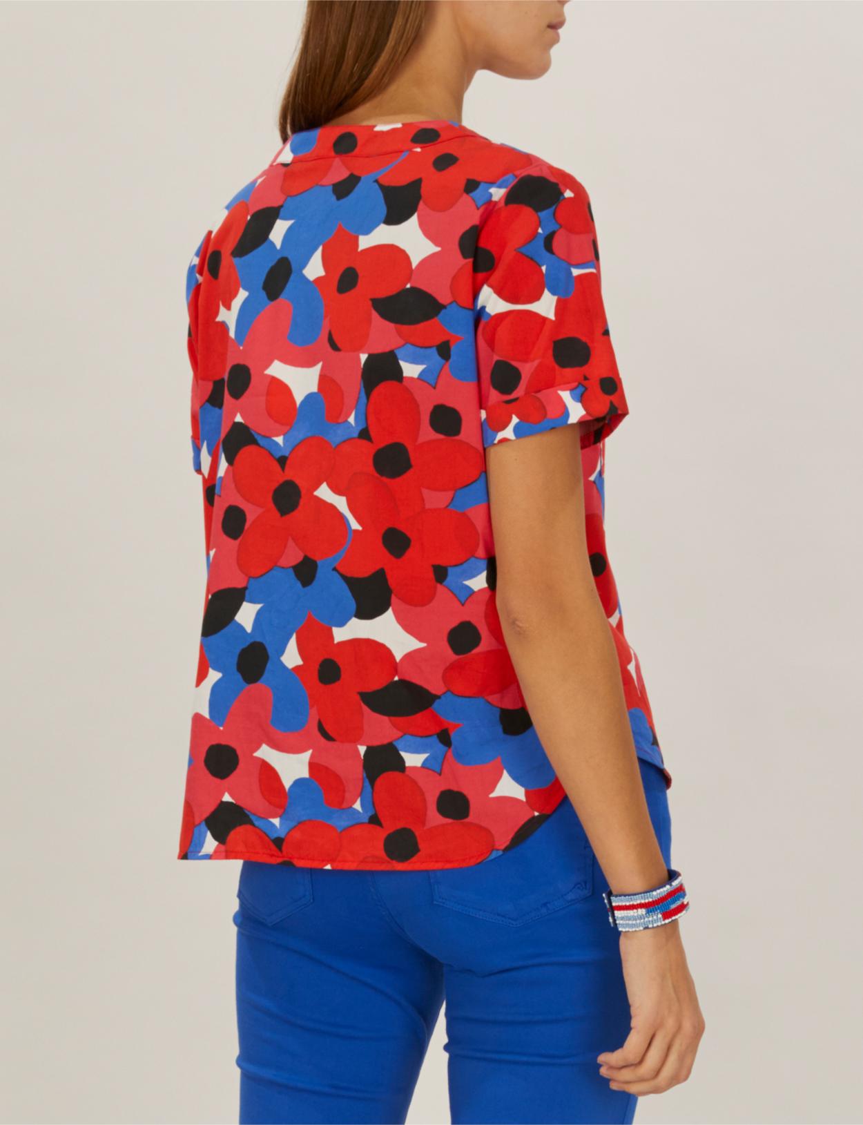 Shirt With Chest Pockets In Red