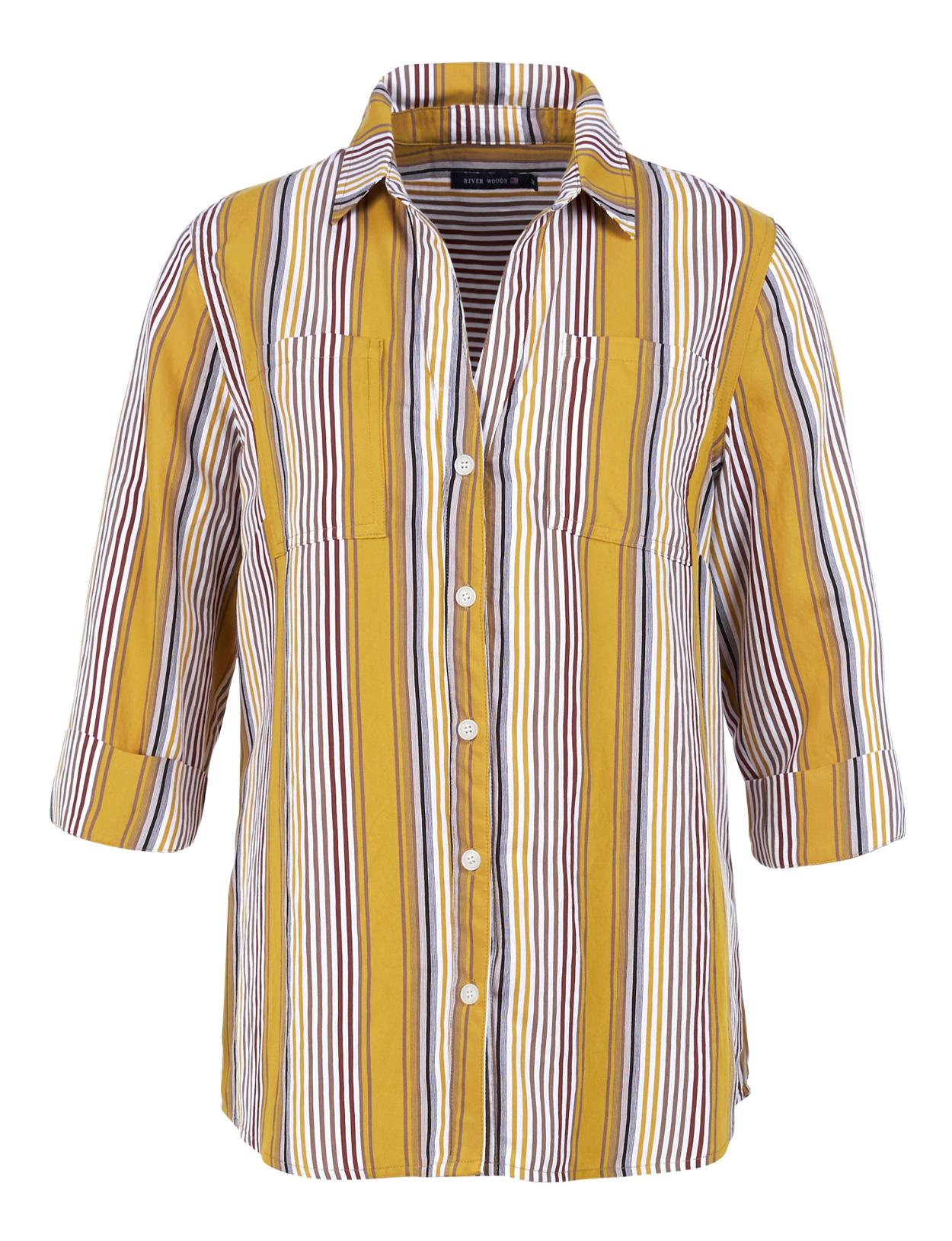 Shirt With Chest Pockets In Yellow - Jaune