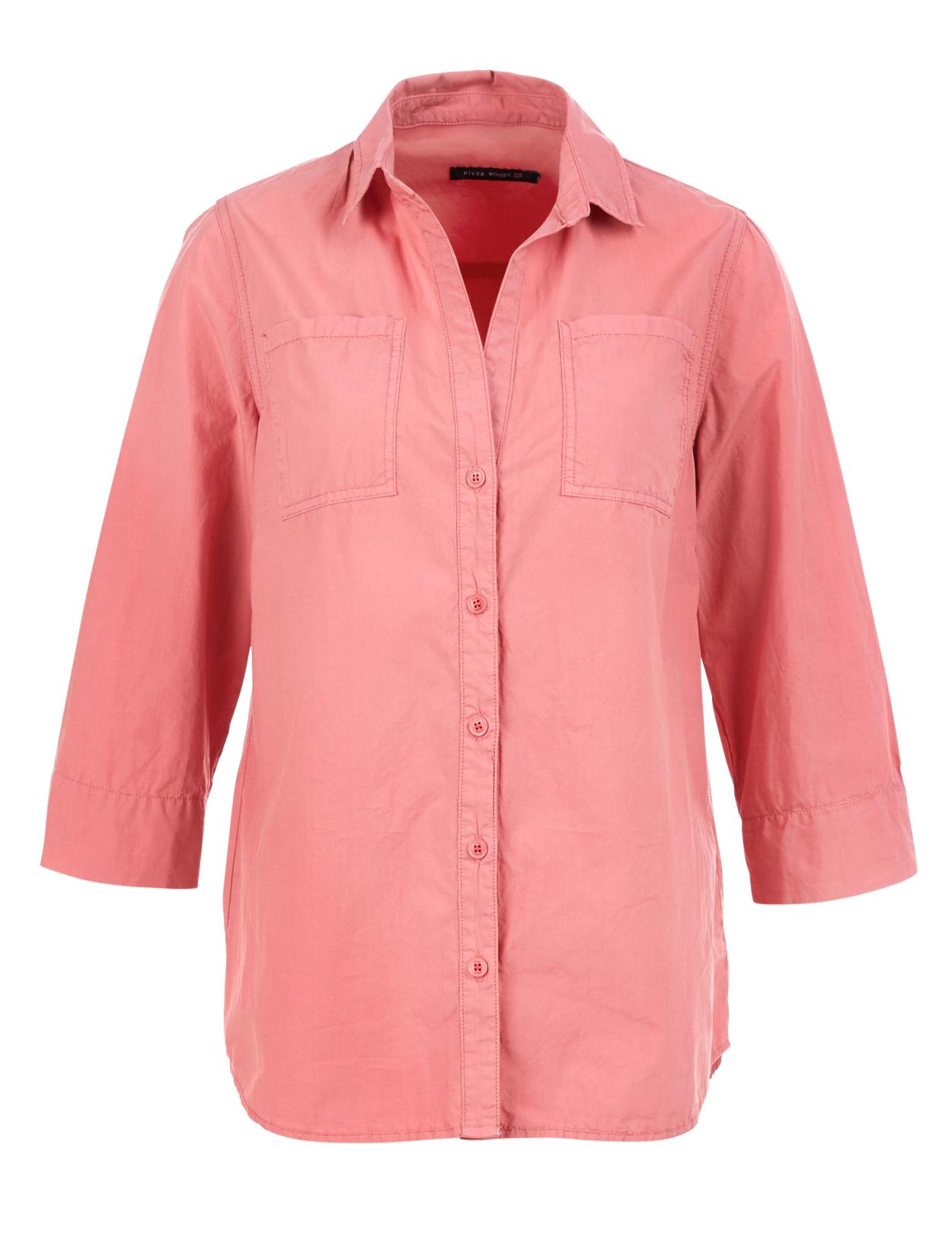 Shirt With Chest Pockets In Pink - W