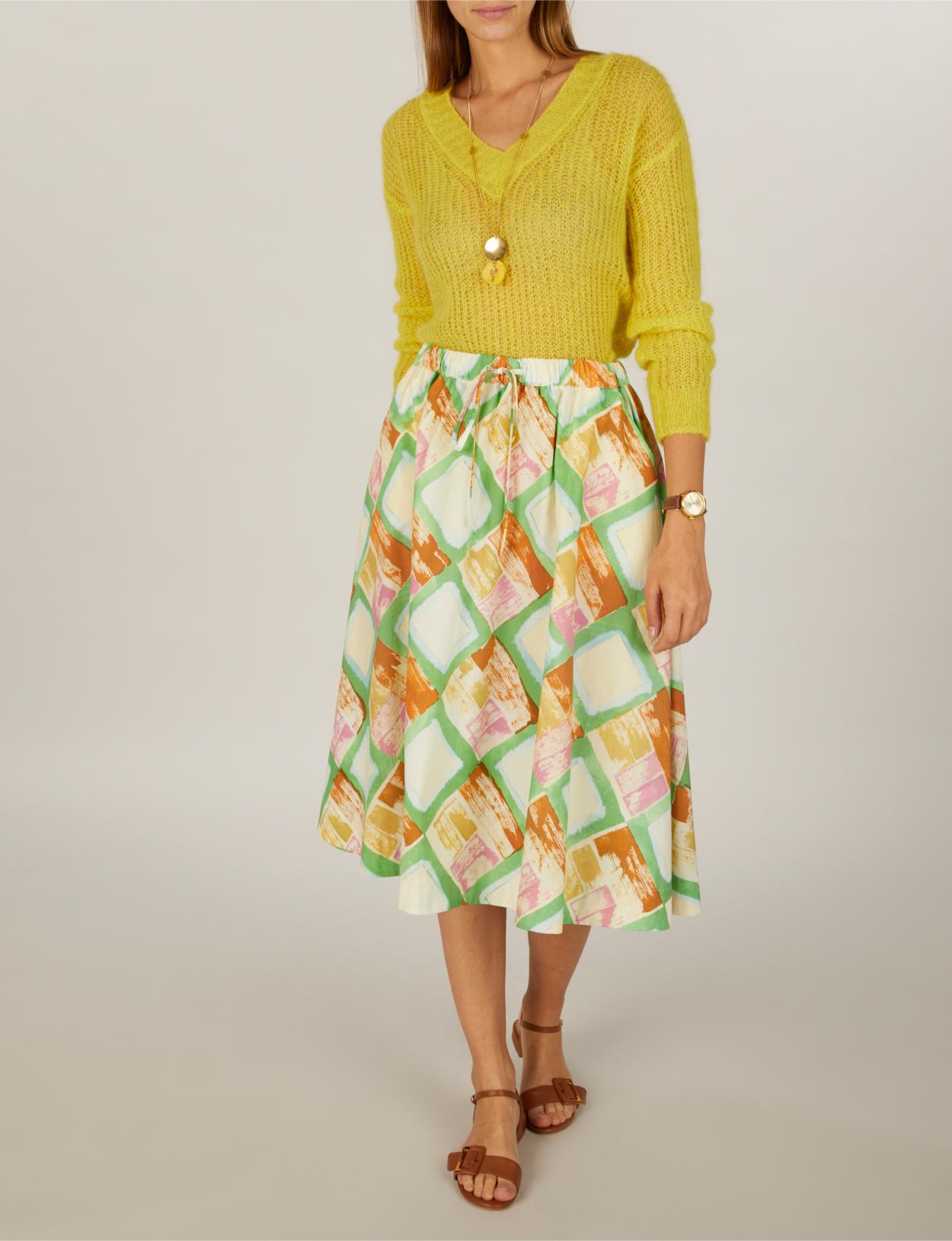 Soft Glitter Pullover In Yellow