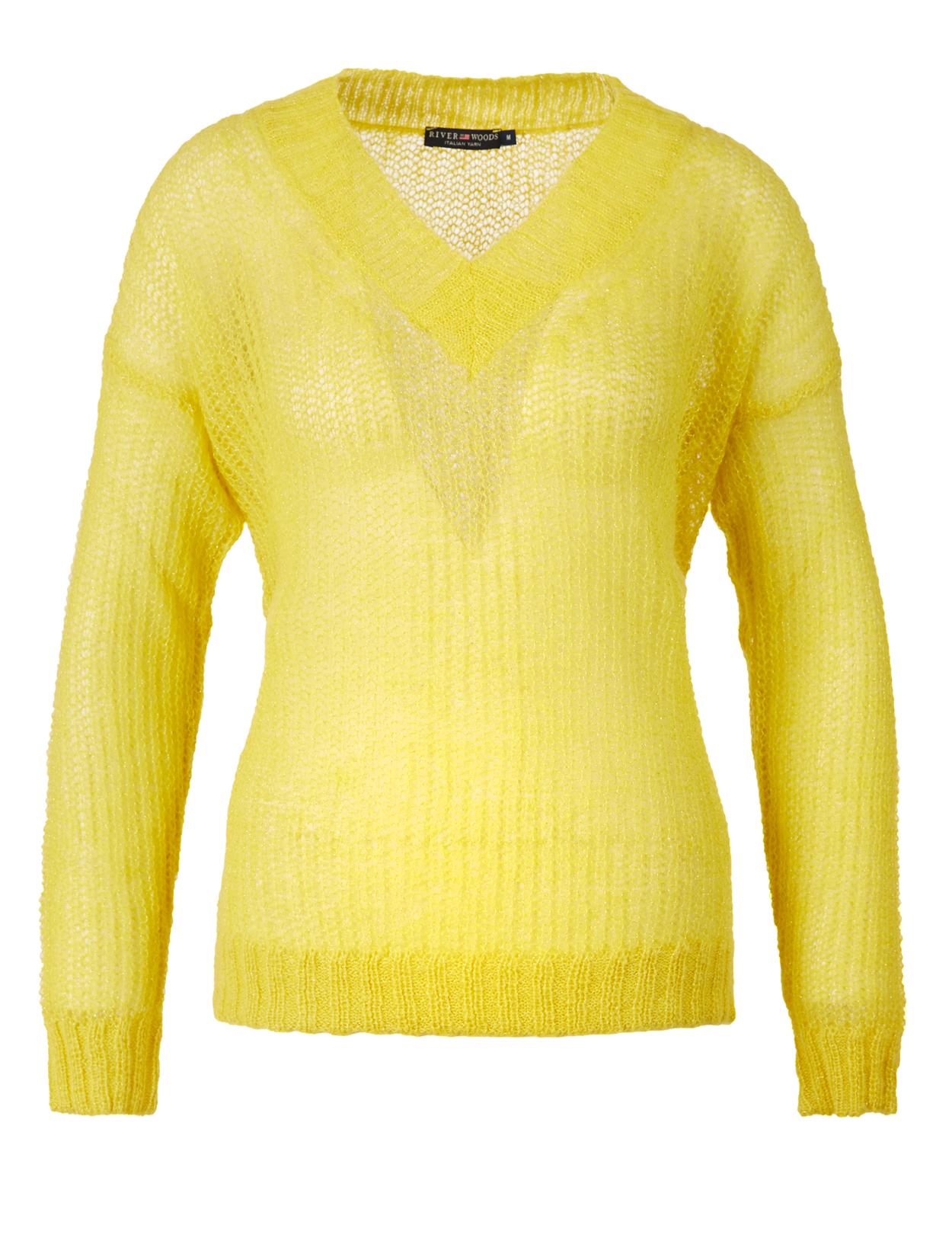 Soft Glitter Pullover In Yellow