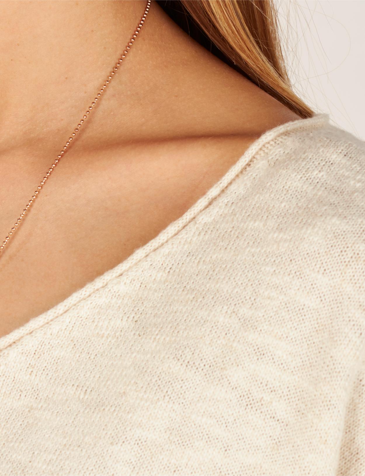 Oversized Striped Pullover In Pink - Roze