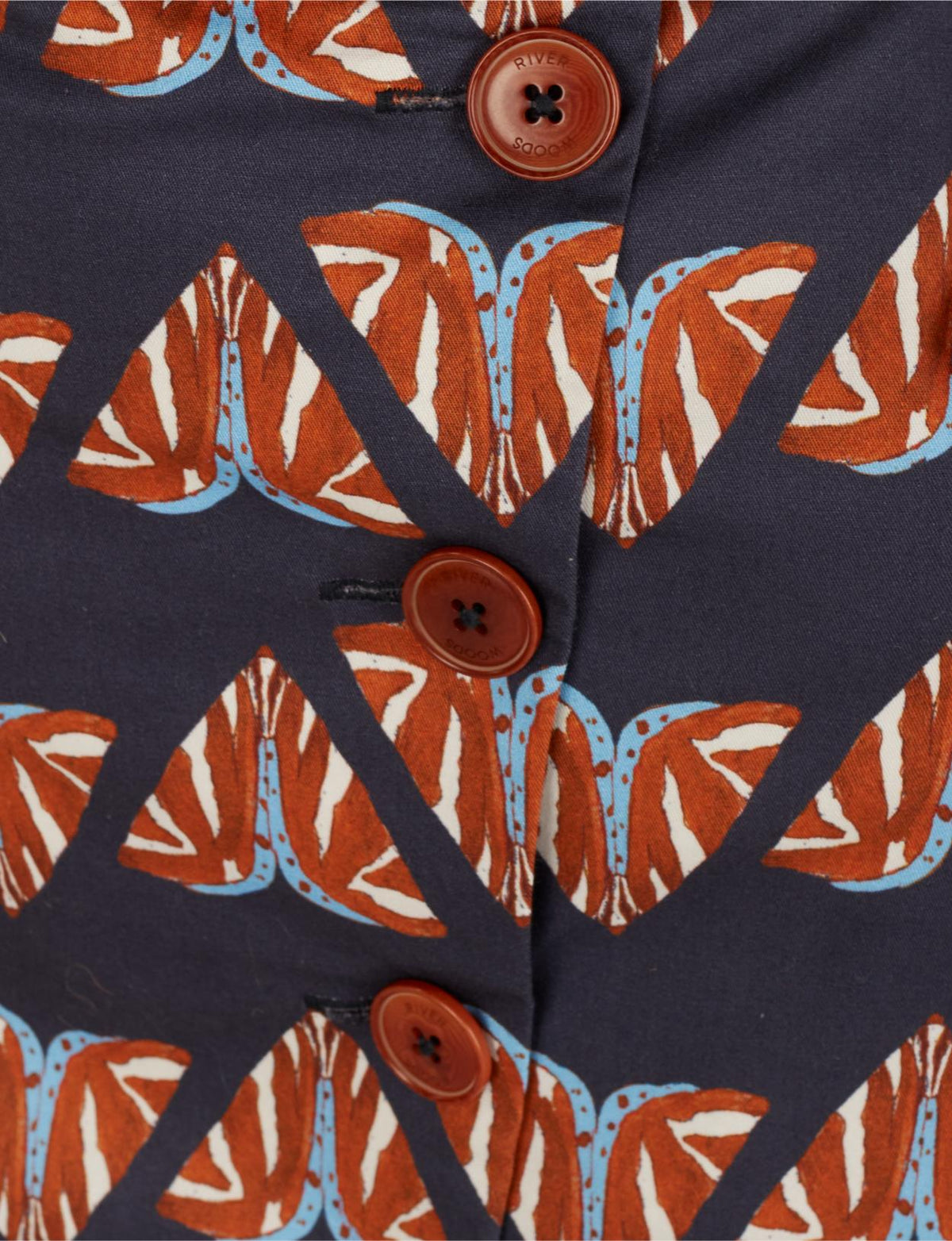 Cotton Pencil Skirt In Blue - Blauw