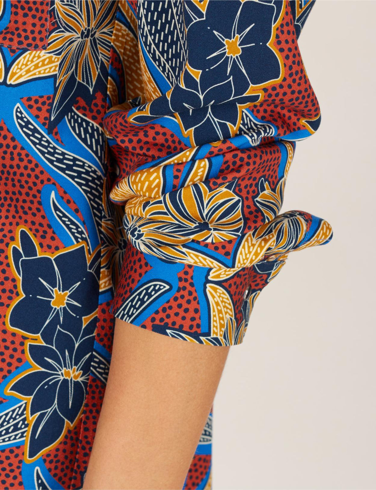 Long Casual Shirt In Blue - Blauw