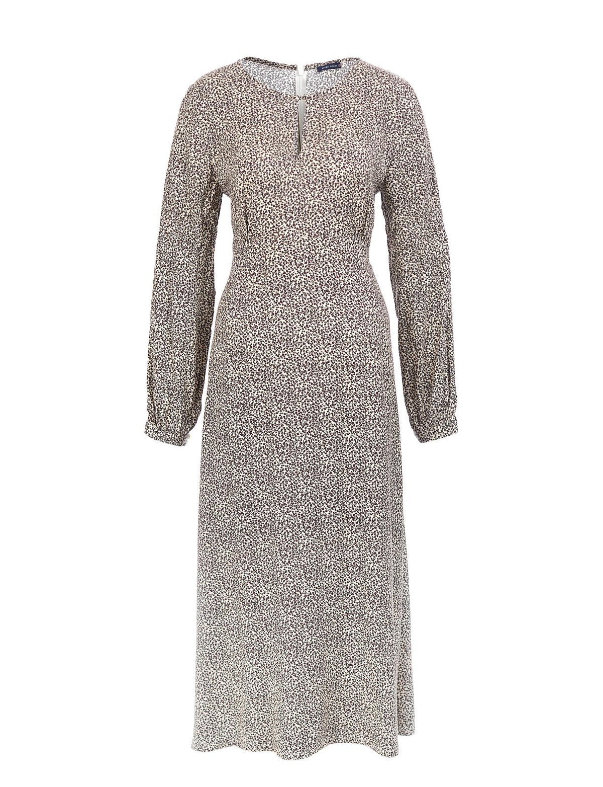 A-Line Viscose Dress In Multi - Multi