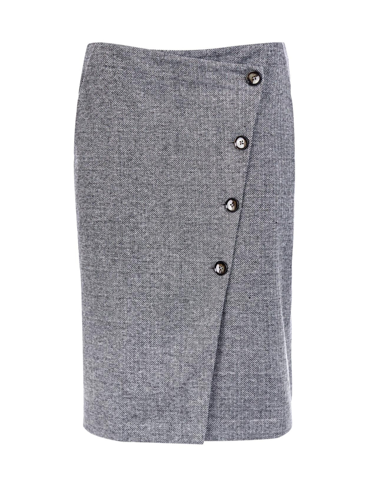 Asymmetric Midi Skirt In Brown - Bruin