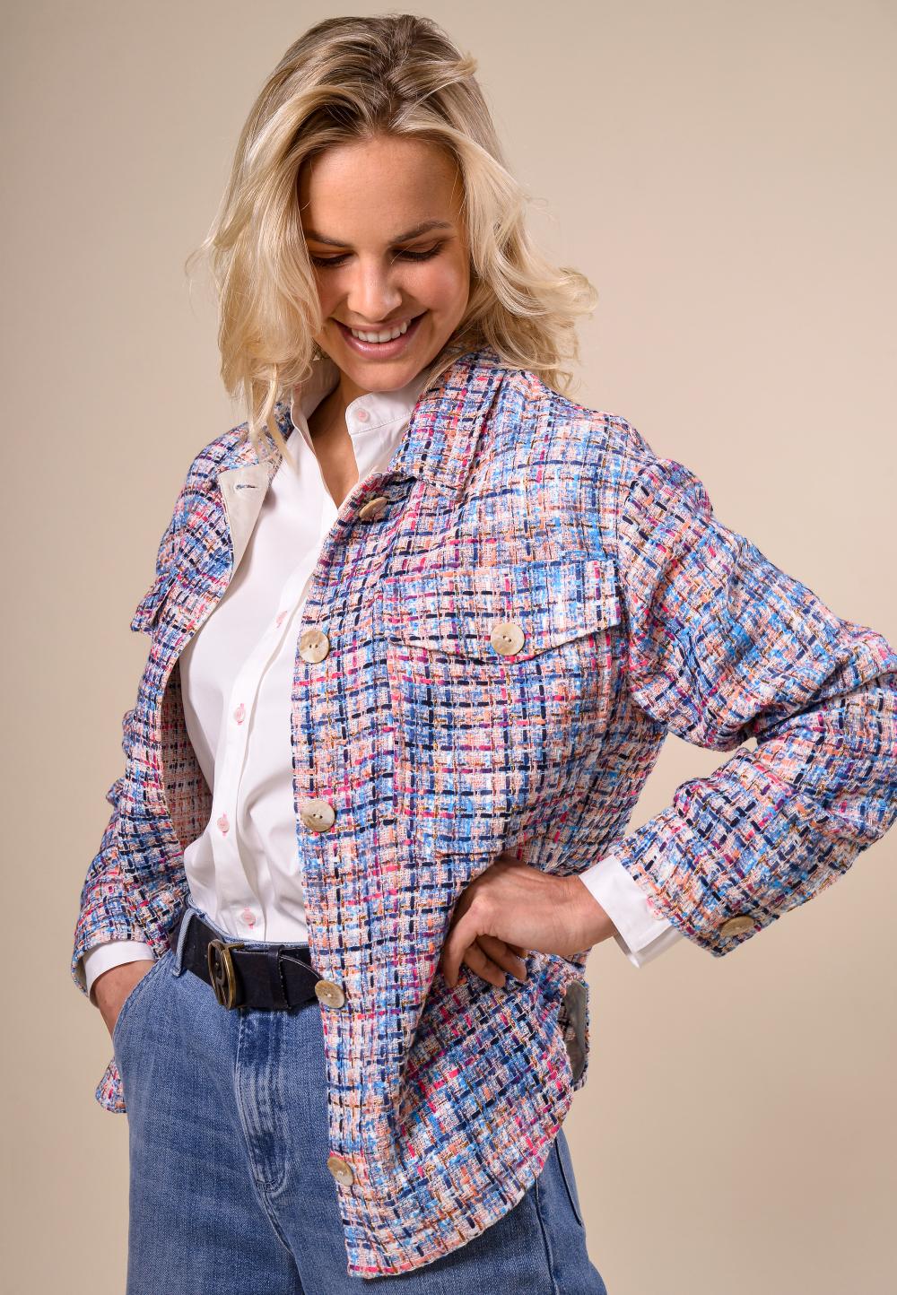 Colorful comfort jacket in Multi - W