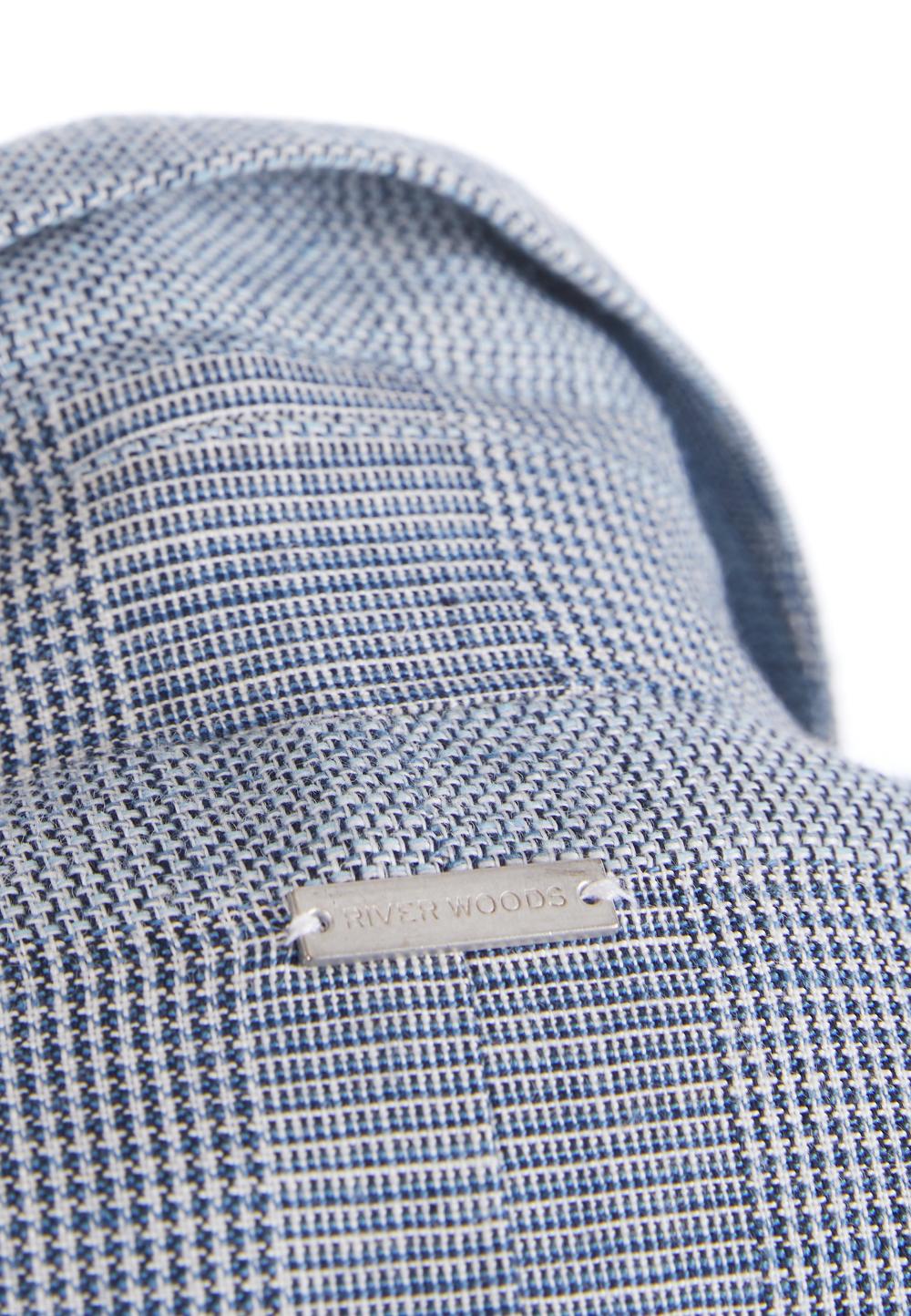 Blazer à carreaux bleu