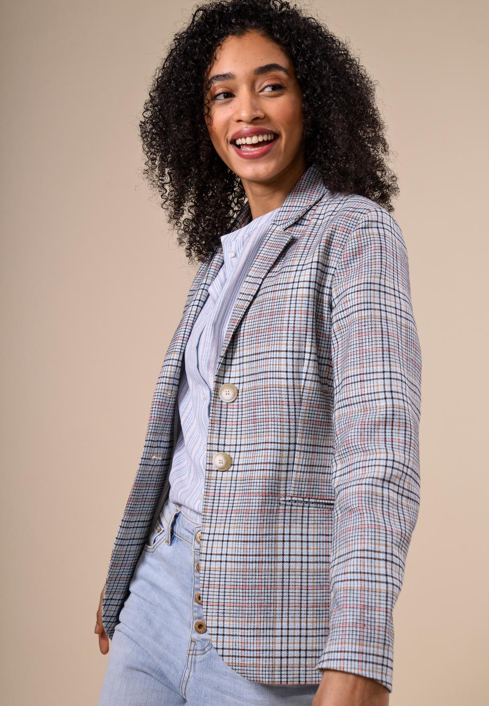 Loose Blazer In Blue - Blauw
