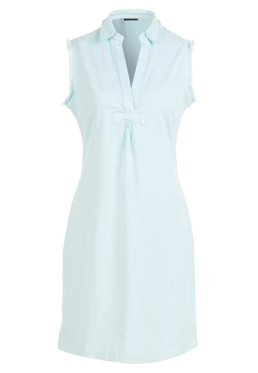 Slim waist cotton dress in Green - W