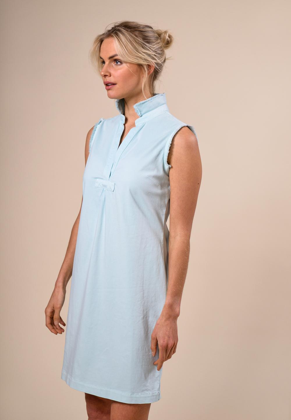 Slim waist cotton dress in Green - W